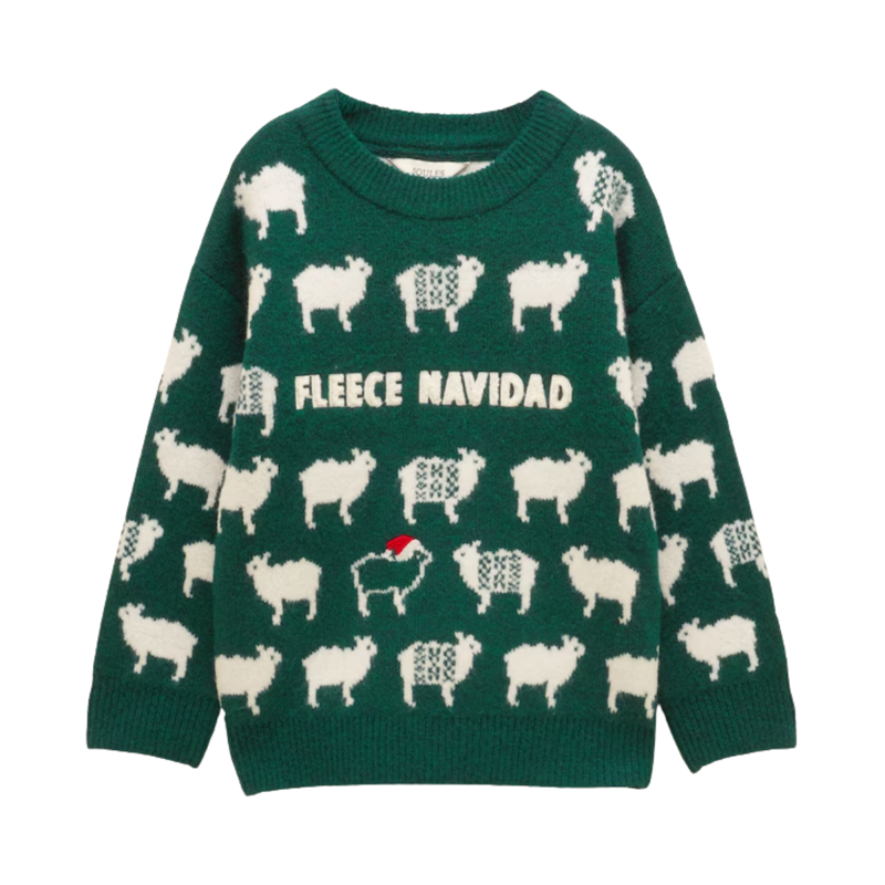 Joules Girls' Crew Jumper - Green