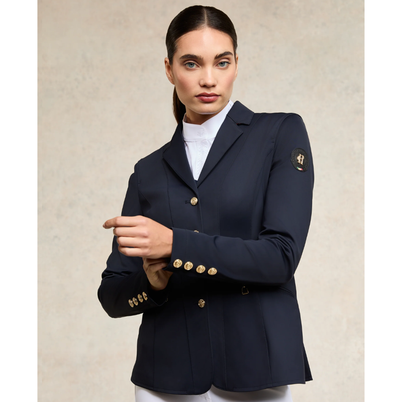 Holland Cooper Gatcombe Long Sleeve Show Shirt - Ink Navy-2