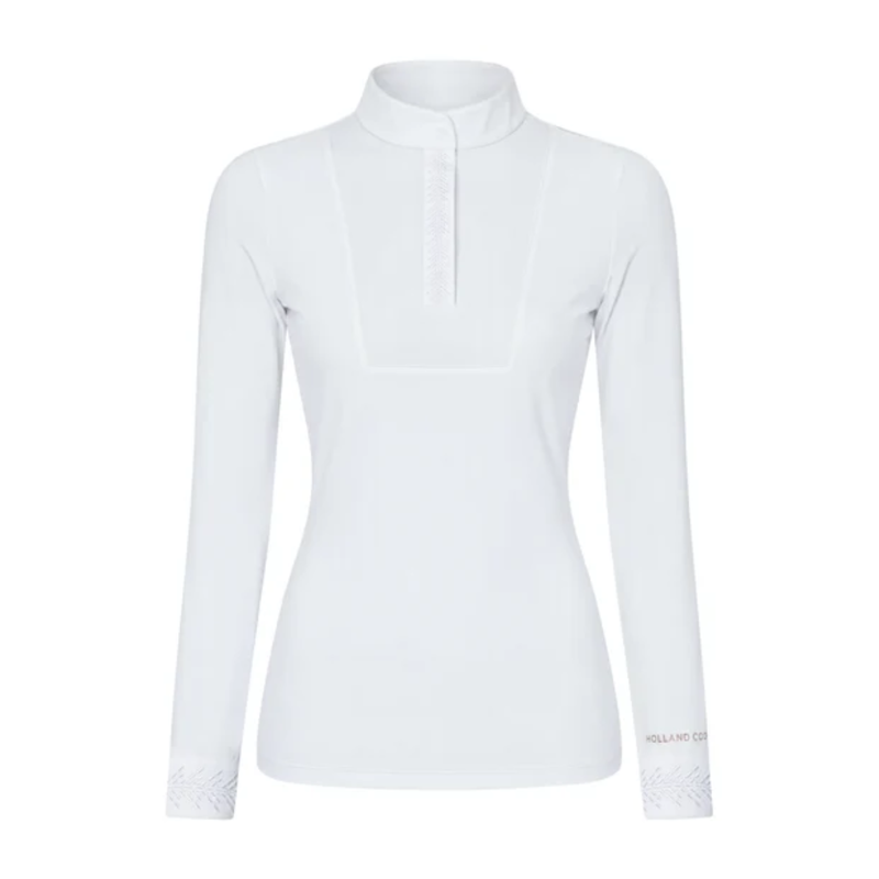 Holland Cooper Gatcombe Long Sleeve Show Shirt - White-3