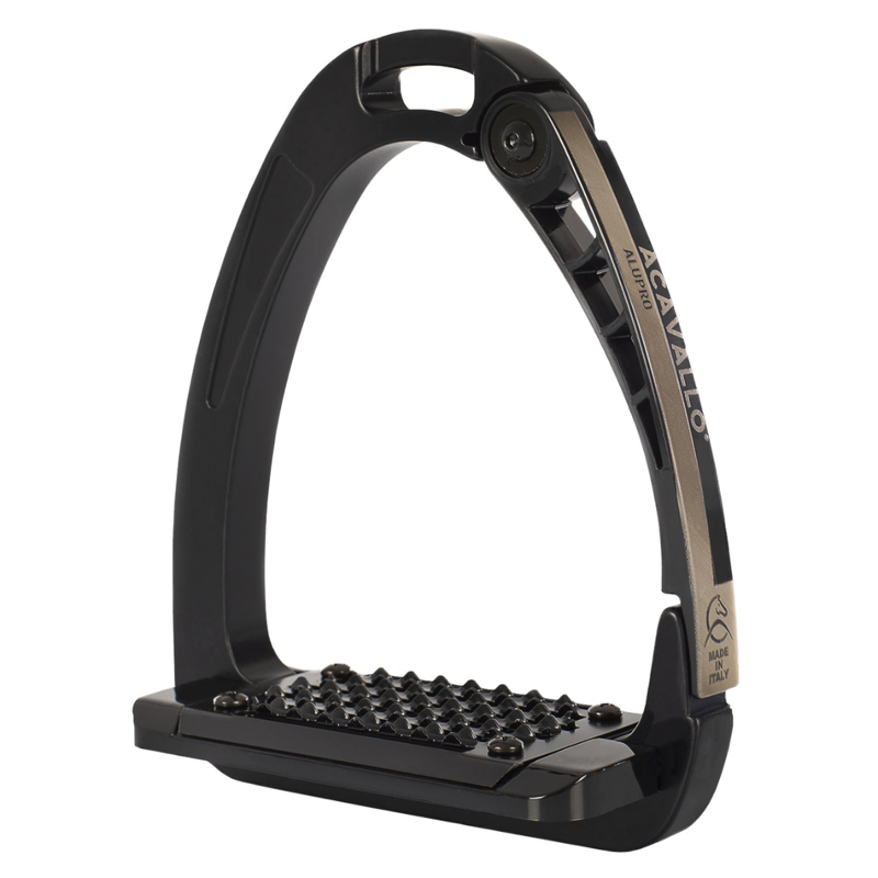 Acavallo Arena Alupro stirrups - Black