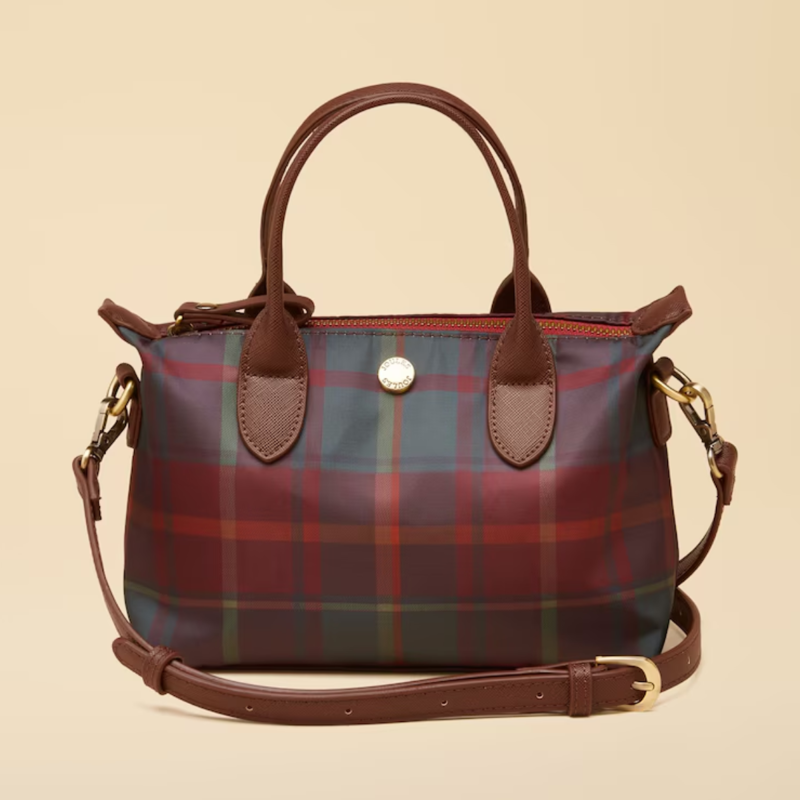 Joules Edie Crossbody Bag - Red Check