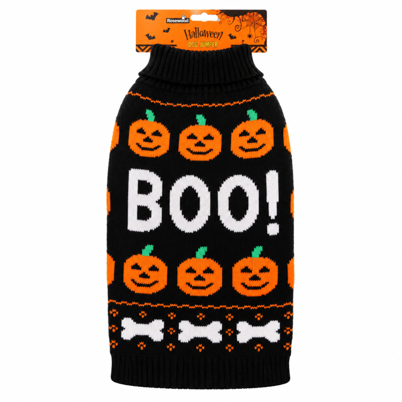 Rosewood Halloween Boo Knitted Jumper - Medium