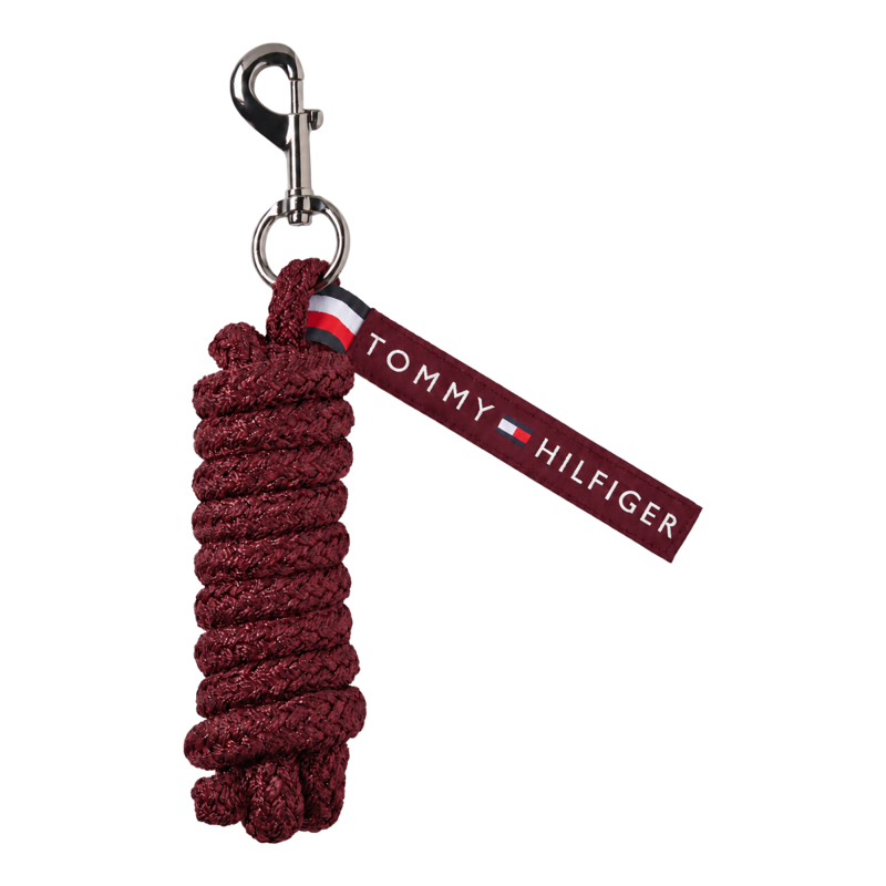 Tommy Hilfiger Yale Shine Headcollar and Rope Set  - Deep Burgundy-3