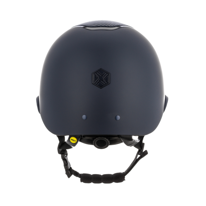 Charles Owen Hyda Carbon Riding Hat with MIPS - Navy Matte/Navy Gloss-2