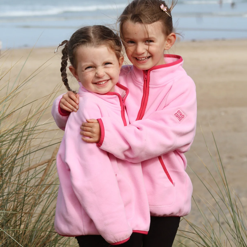 Gym + Coffee Kids Polar Fleece - Pink Blossom