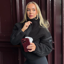 Gym + Coffee Women's Industry Fleece Half Zip - Deep Black