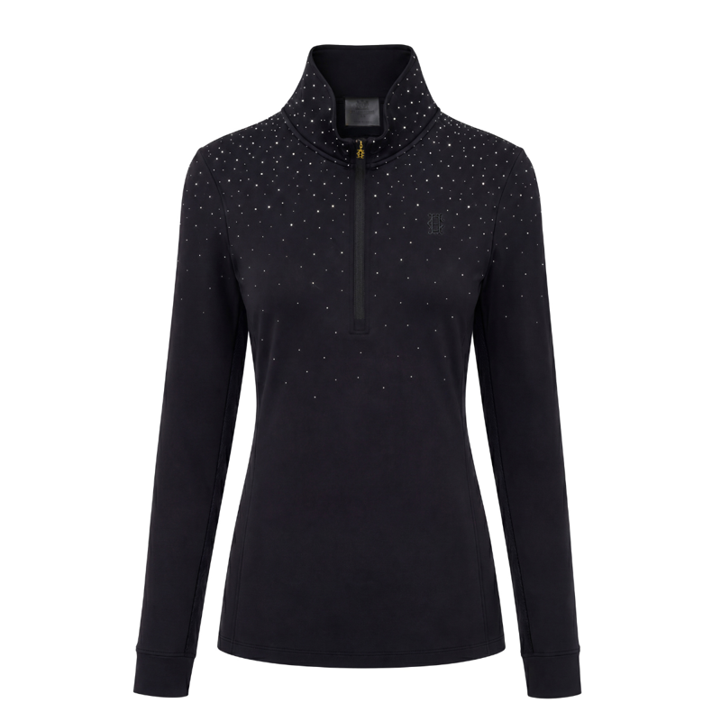 Holland Cooper Studland Crystal Long Sleeve Base Layer - Black-4