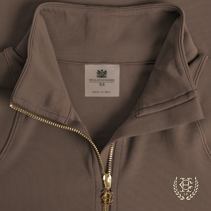Holland Cooper Cranborne Long Sleeve Base Layer - Mocha-1