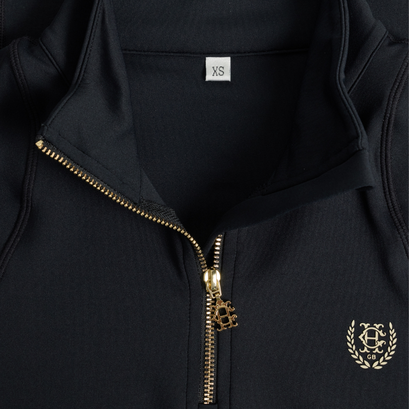 Holland Cooper Cranborne Long Sleeve Base Layer - Black-1