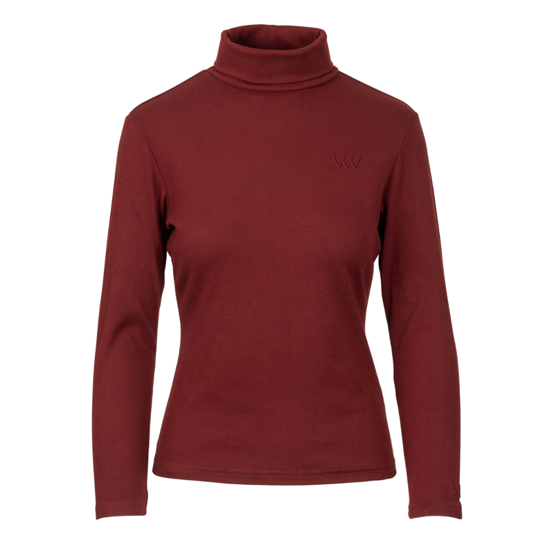 Woof Wear Ladies Roll Neck Shirt - Plum-8