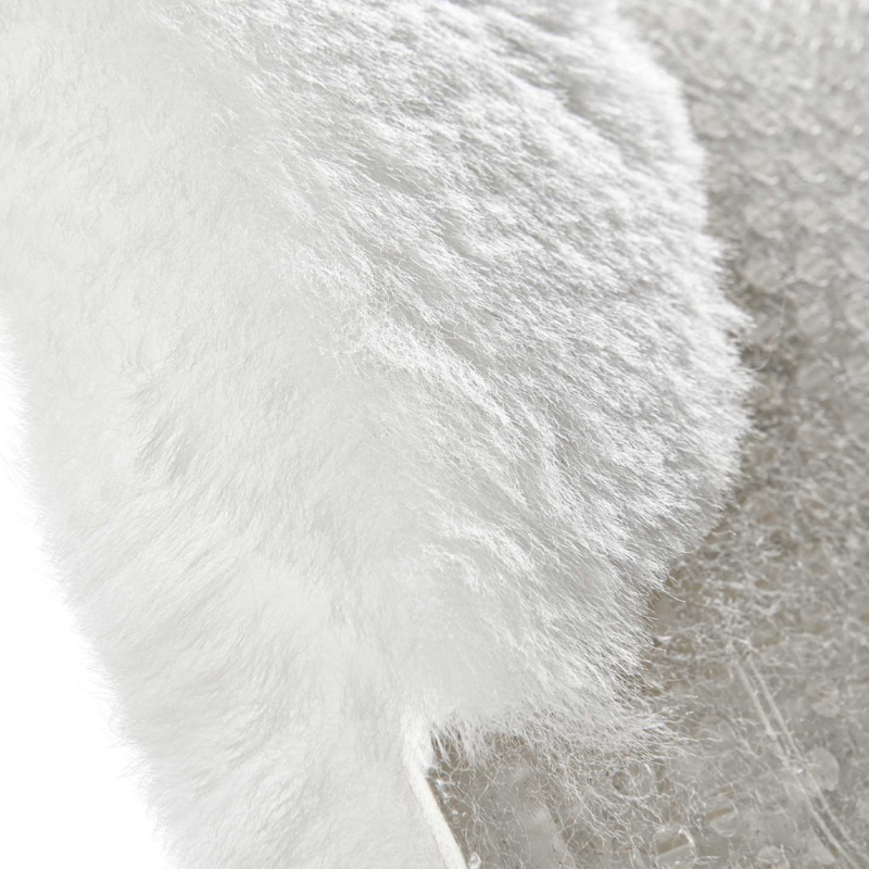 Acavallo Gel NS-S Classic-S full  Sheepskin flat Pad - White-3