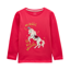 Joules Girls' Ava Applique T-Shirt - Pink Magic