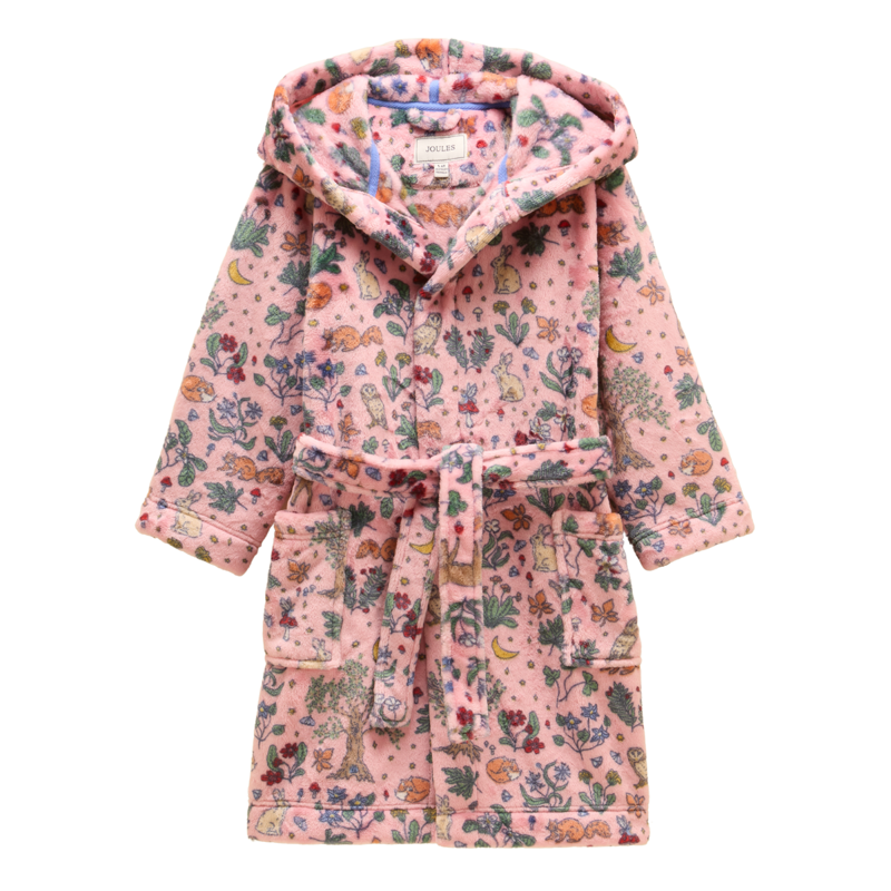 Joules Girls' Snug Dressing Gown - Pink