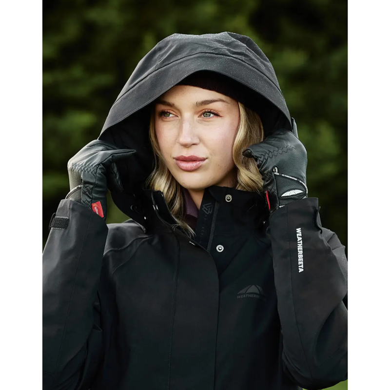 WeatherBeeta Windbreaker Reflective Longline Riding Jacket - Mist Blue-1