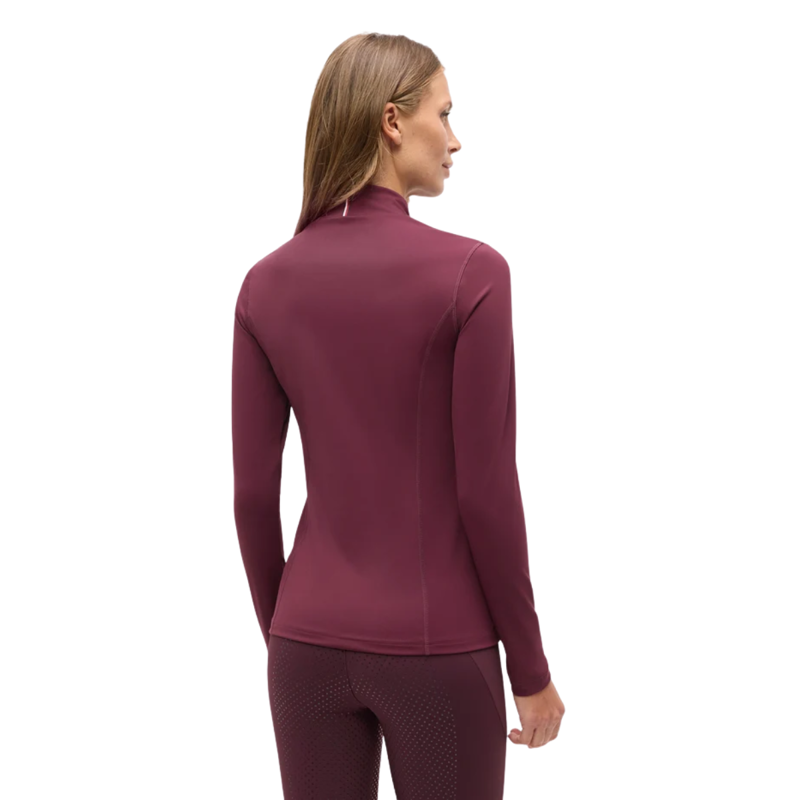 Tommy Hilfiger Capsule Collection Women's Amelie Rhinestone High Neck Base Layer - Deep Burgundy-1