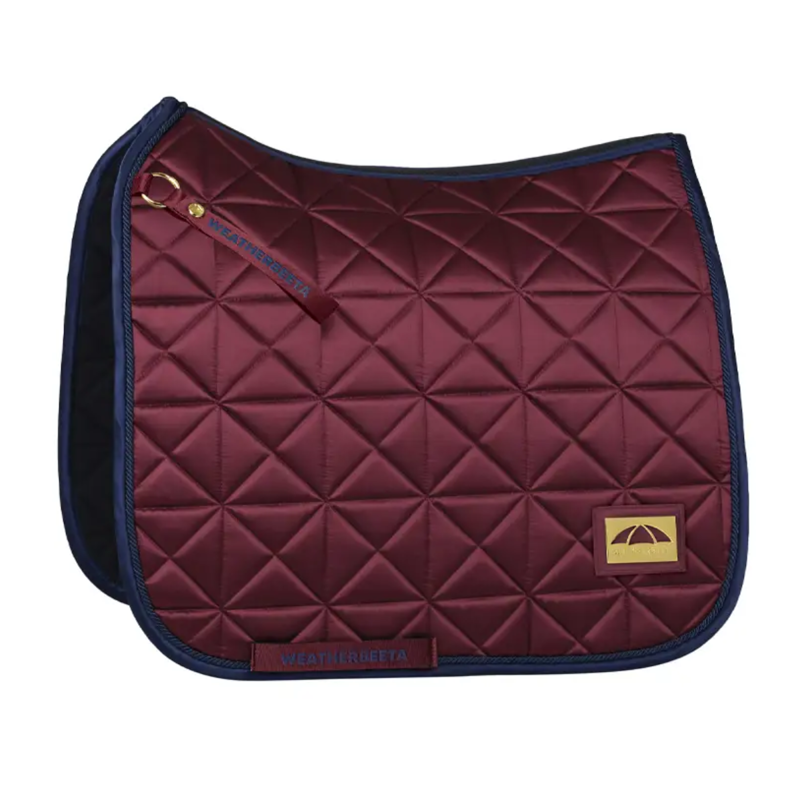 WeatherBeeta Satin Pro Air-Tec Dressage Saddlepad - Burgundy