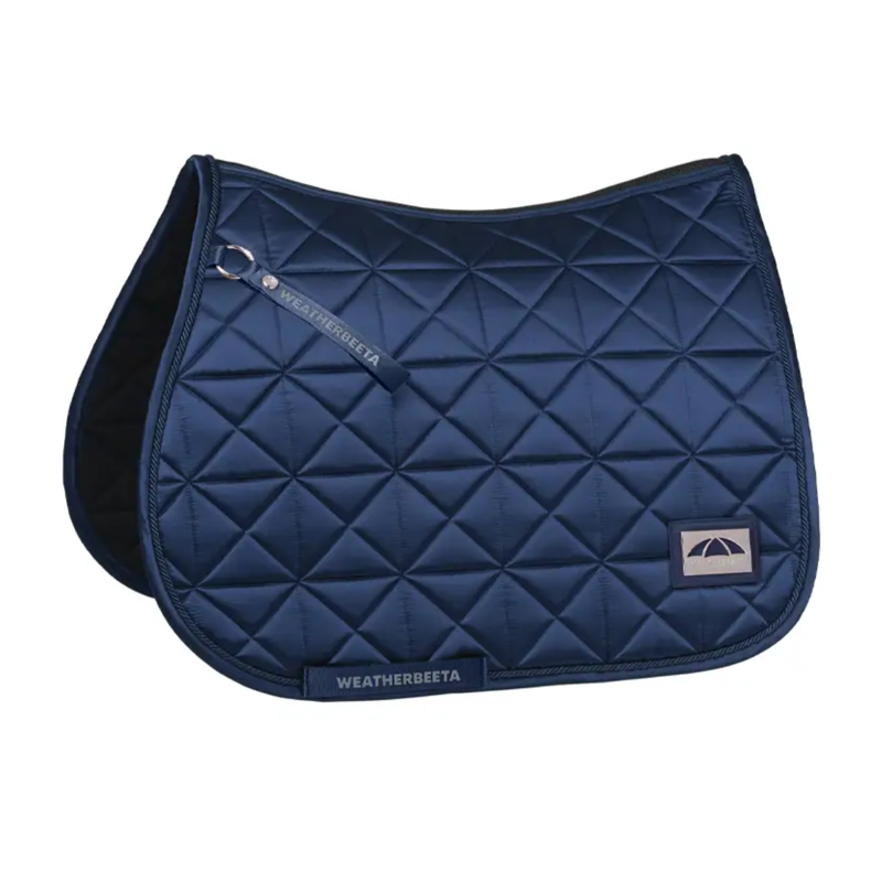 WeatherBeeta Satin Pro Air-Tec Euro Jump Saddlepad - Navy