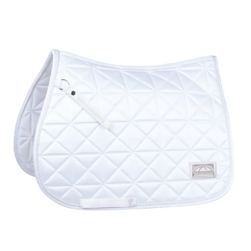 WeatherBeeta Satin Pro Air-Tec Euro Jump Saddlepad - White	