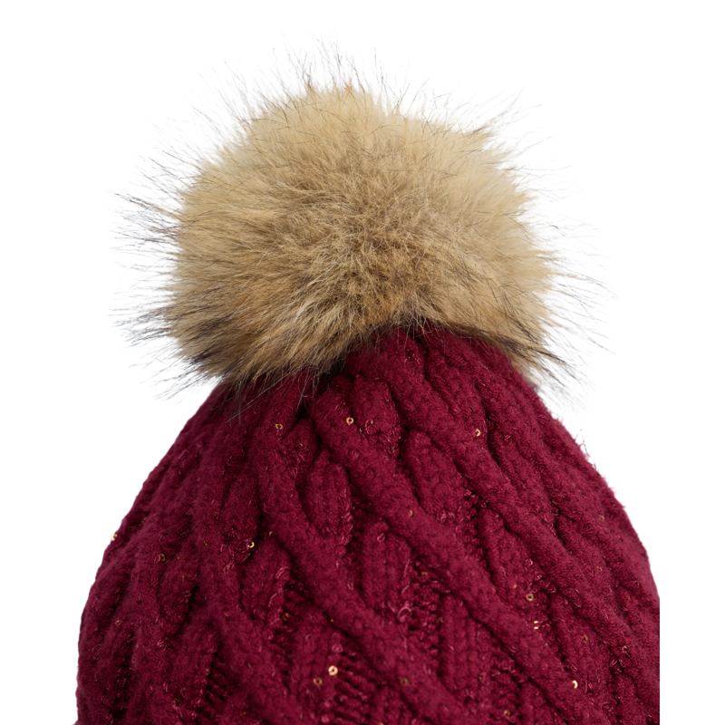 LeMieux Lustre Sequin Beanie - Garnet-1