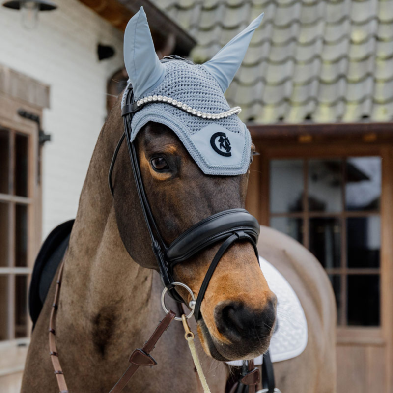 Kentucky 3D Logo Wellington Soundless Fly Veil Full - Light Blue