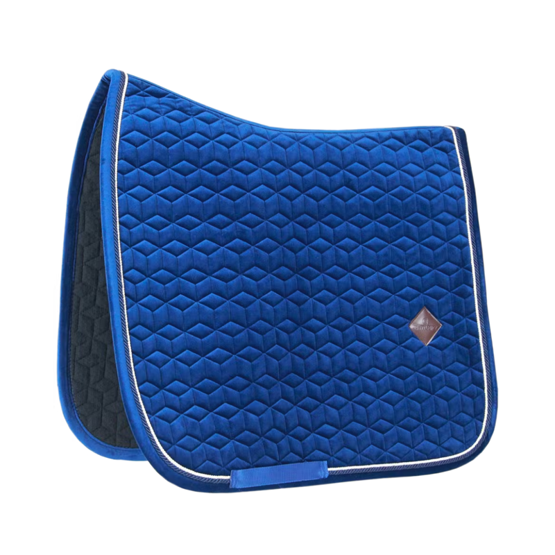 Kentucky Basic Velvet Dressage Saddlepad - Navy-3
