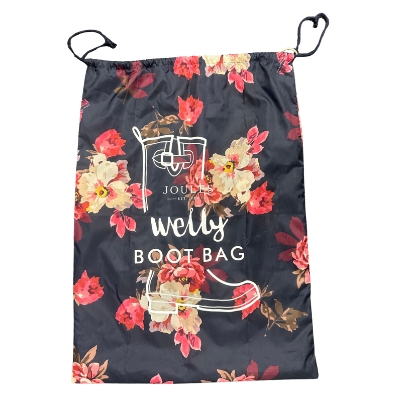 Joules Drawstring Boot Bag - French Navy Bircham Bloom