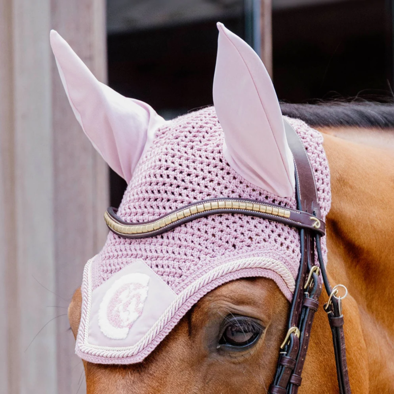Kentucky Soundless 3D Logo Rope Wellington Fly Veil Full - Light Rose-1