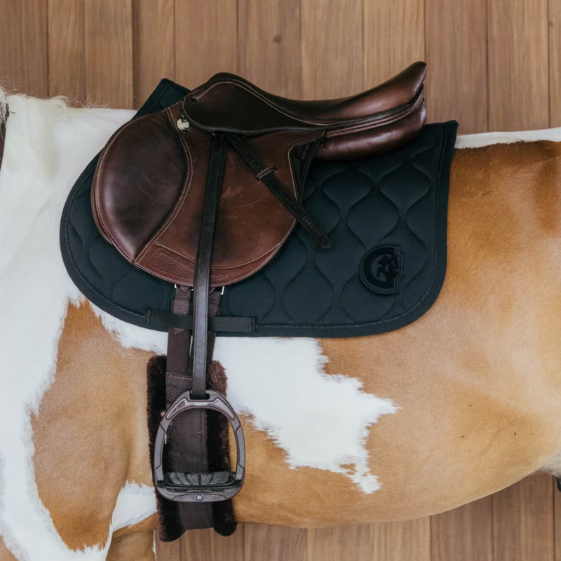 Kentucky Wave 3D Logo Show Jumping Saddlepad Full - Black