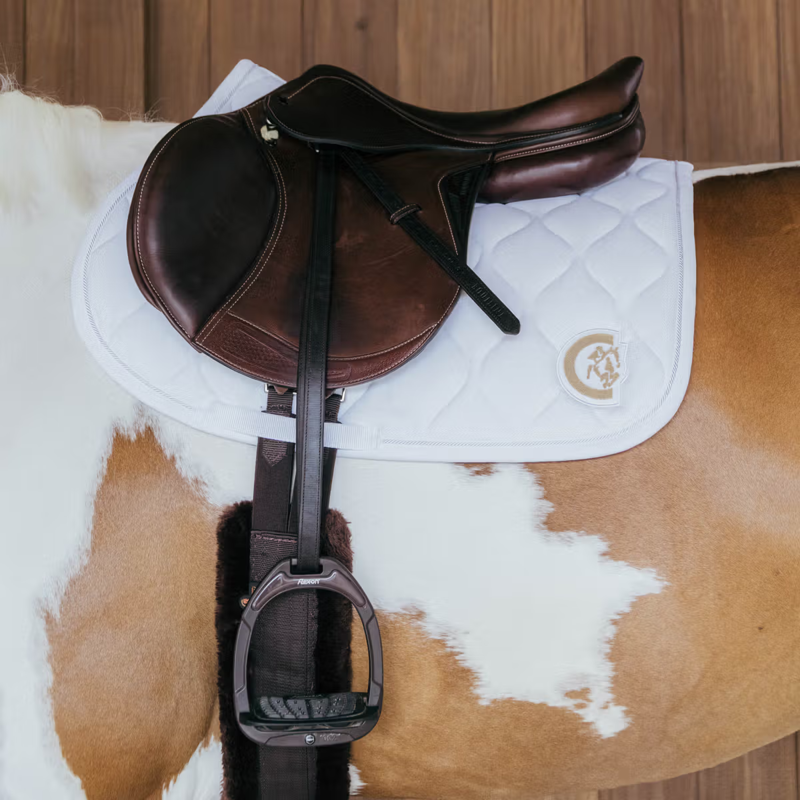 Kentucky Wave 3D Logo Show Jumping Saddlepad Full - White