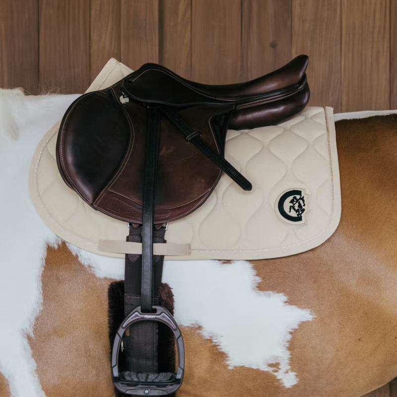 Kentucky Wave 3D Logo Show Jumping Saddlepad Full - Beige