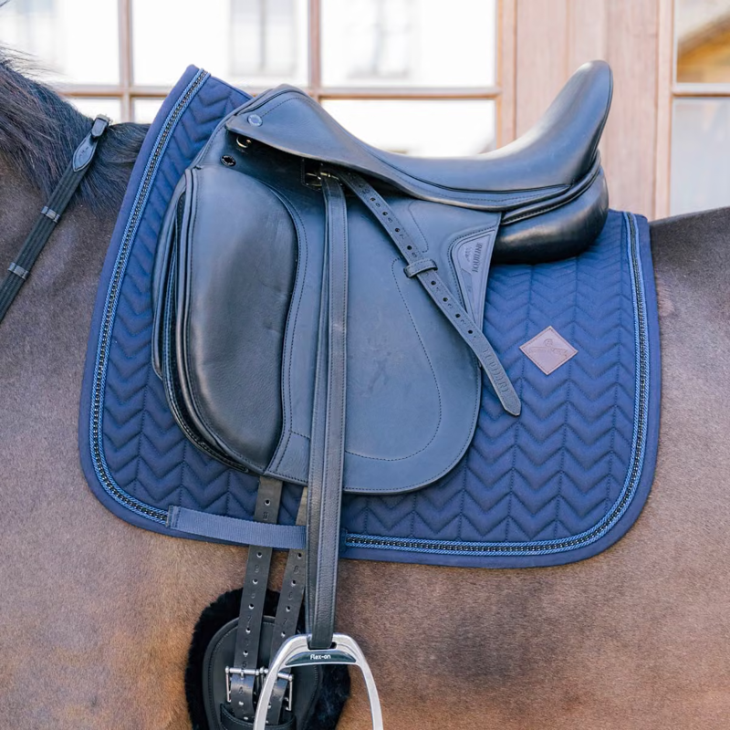 Kentucky Dressage Saddlepad with Metal Chain Full - Navy