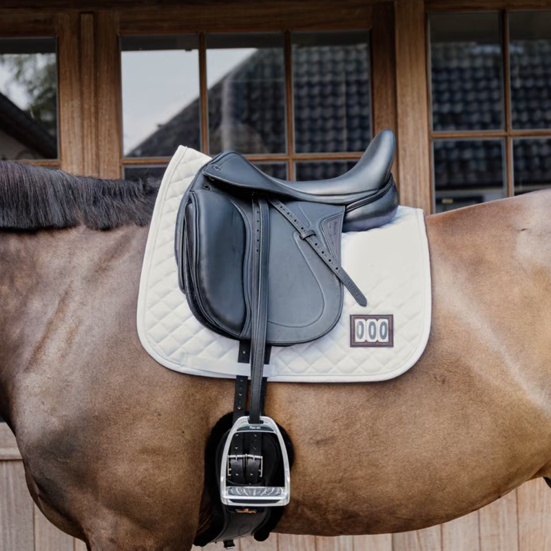 Kentucky Diamond 2 Number Competition Dressage Saddlepad Full - White