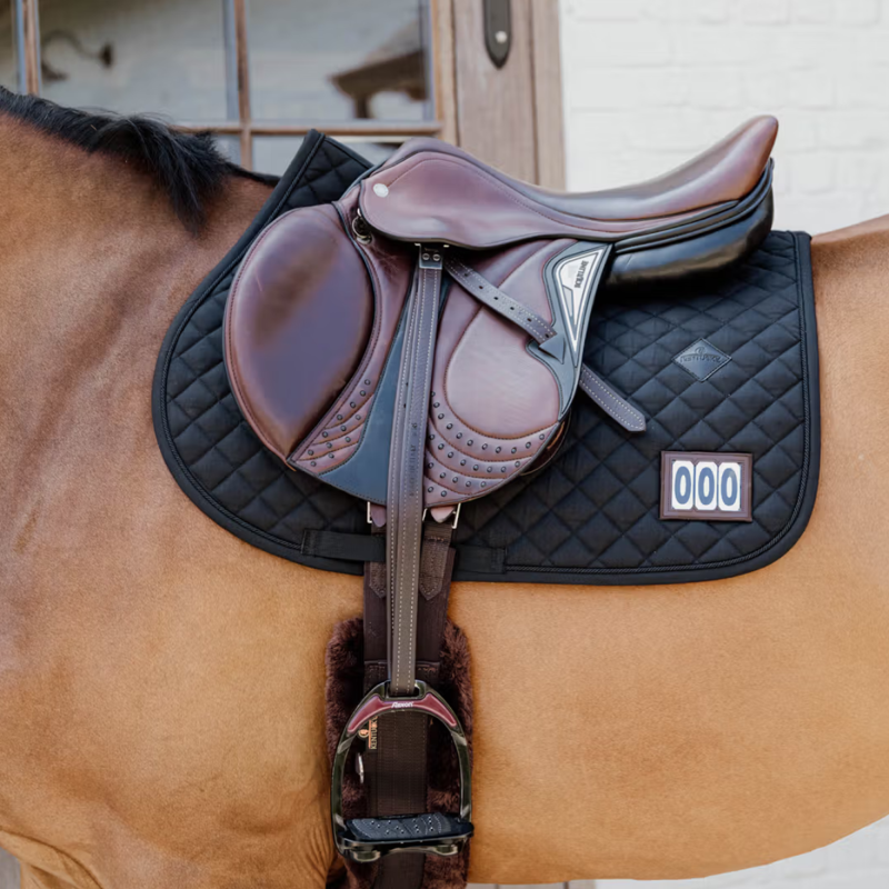 Kentucky Diamond 2 Number Competition Show Jumping Saddlepad Full - Black