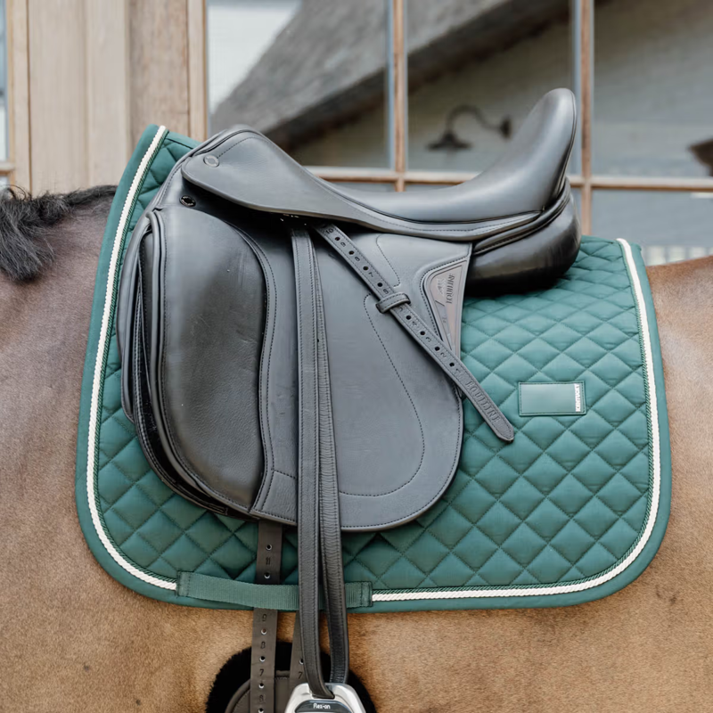 Kentucky Diamond Rope Dressage Saddlepad Full - Pine Green