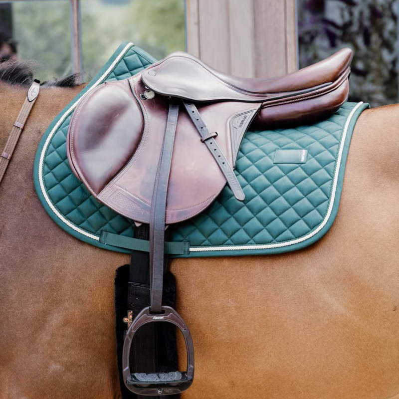 Kentucky Diamond Rope Jumping Saddlepad Full - Pine Green