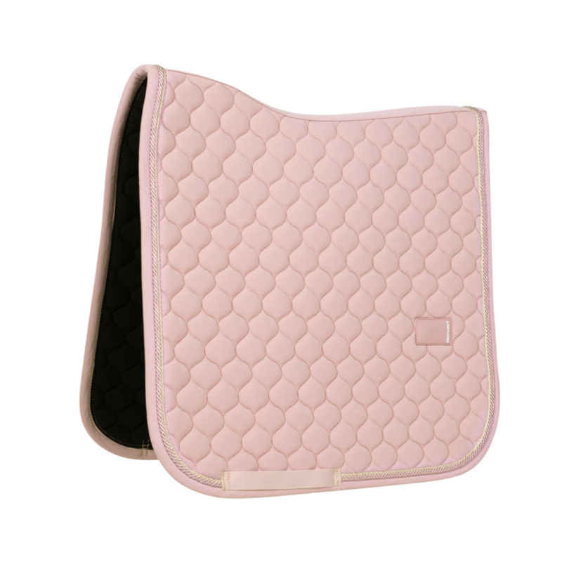Kentucky Onion Quilt Rubber Logo Dressage Saddlepad Full - Old Rose-2