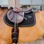 Kentucky Onion Quilt Rubber Logo Jumping Saddlepad Full - Black