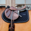 Kentucky Onion Quilt Rubber Logo Jumping Saddlepad Full - Navy