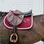 Kentucky Show Jumping Saddlepad with Plaited Cord Full - Bordeaux