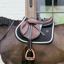 Kentucky Show Jumping Saddlepad with Plaited Cord Full - Black