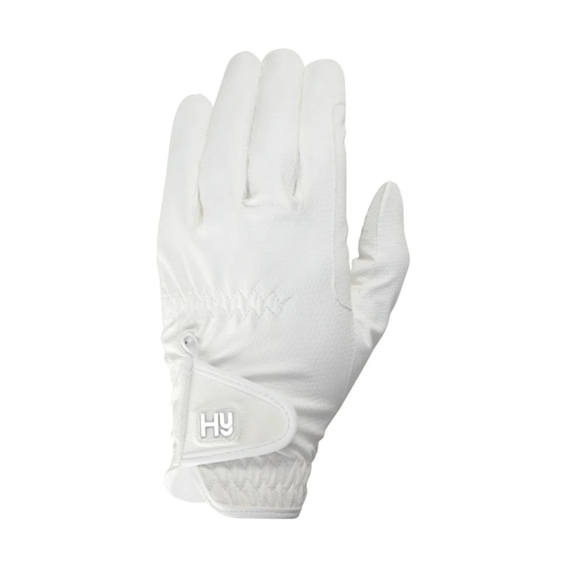 Hy Equestrian Children's Cottenham Elite Riding Gloves - White