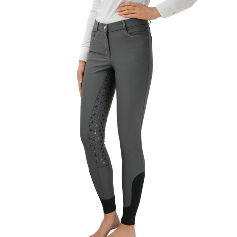 Hy Equestrian Merlewood Ladies Breeches - Grey