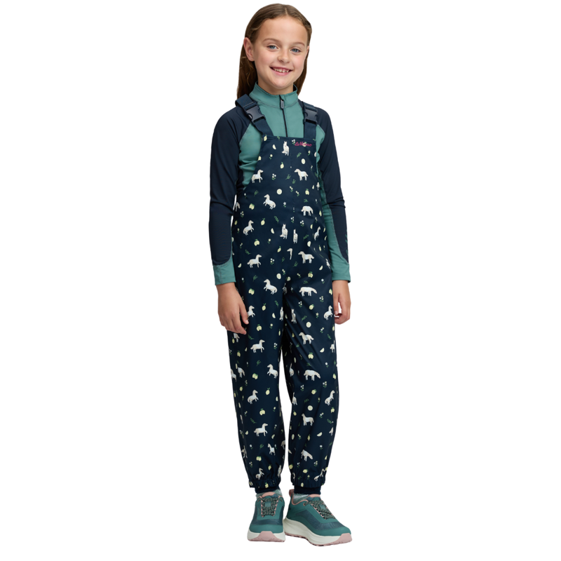 LeMieux Mini Pippin Splash Dungarees - Navy-1