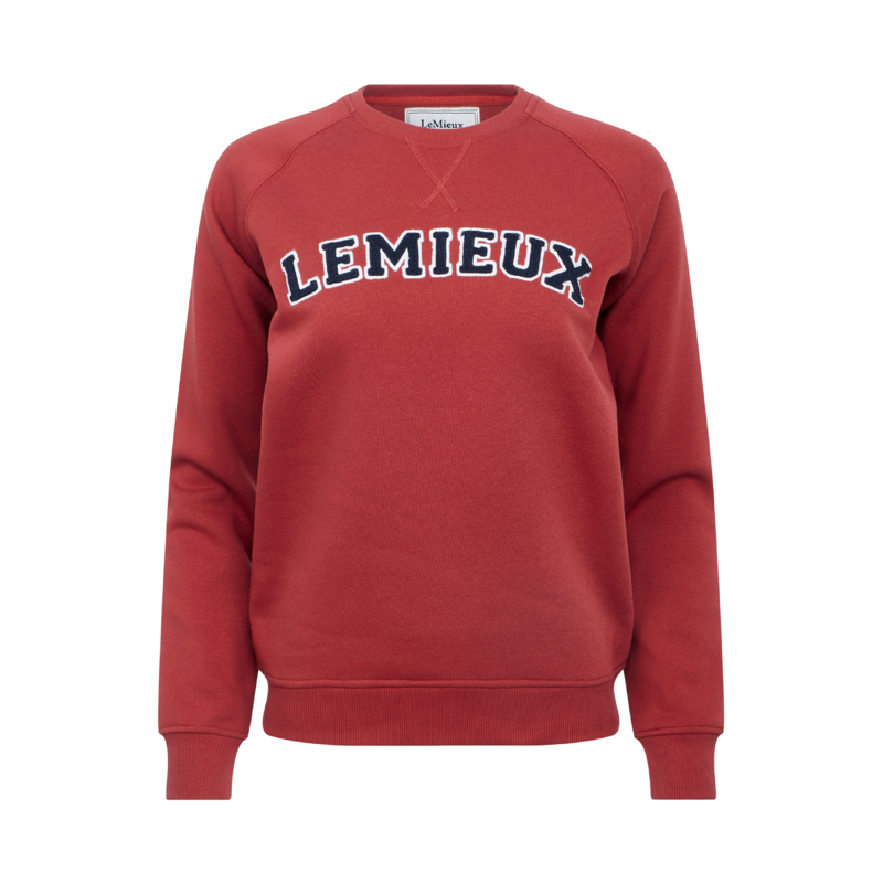 LeMieux Vida Varsity Crew Sweat - Russet-5