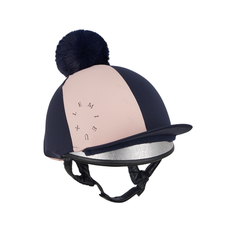 LeMieux Harlequin Hat Silk - Navy/Petal