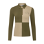 LeMieux Harlequin Rugby Shirt Base Layer - Willow/Pear