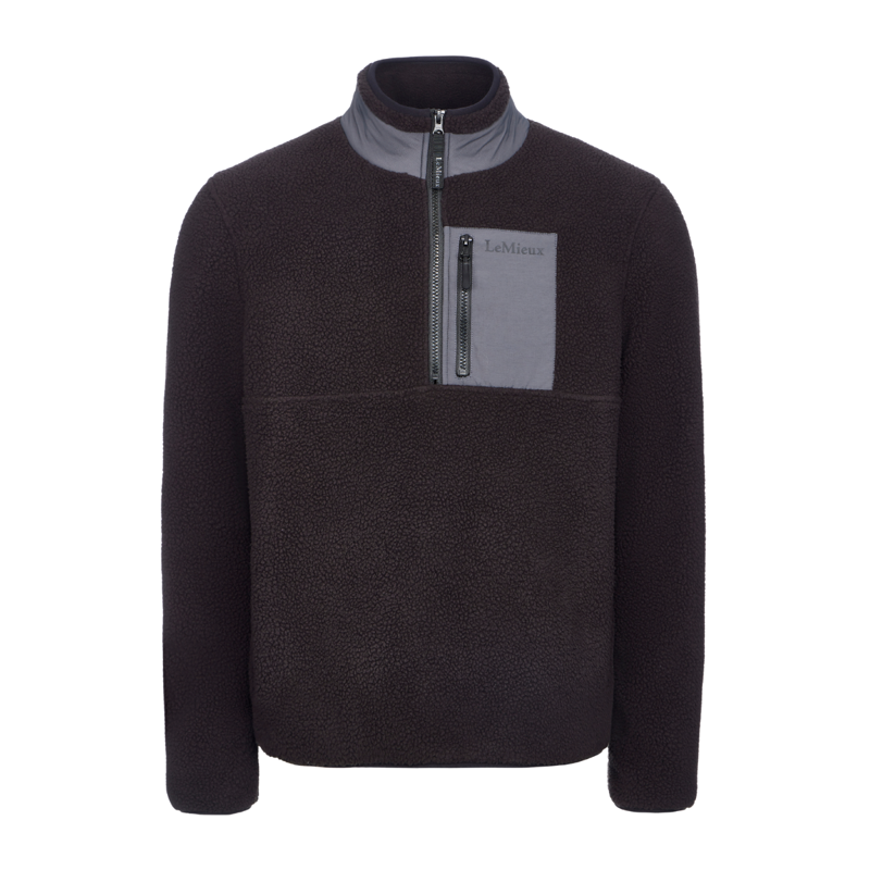LeMieux Men's Borg Half Zip Sweat - Black