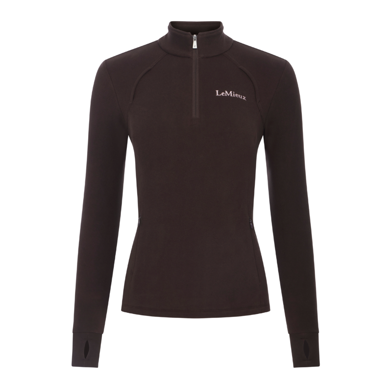 LeMieux Frances Quarter Zip Fleece - Cocoa