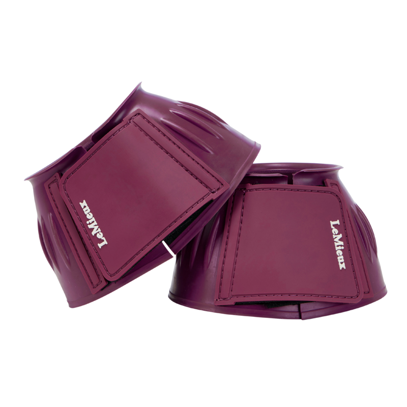 LeMieux Rubber Bell Boots - Blackberry