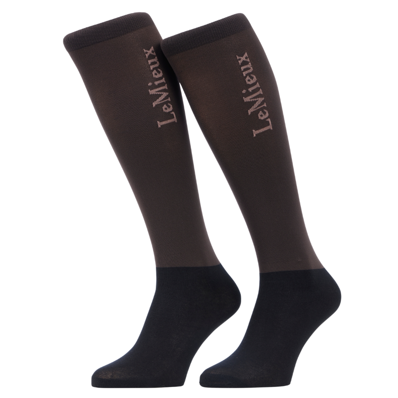 LeMieux Competition Socks 2 Pack - Cocoa
